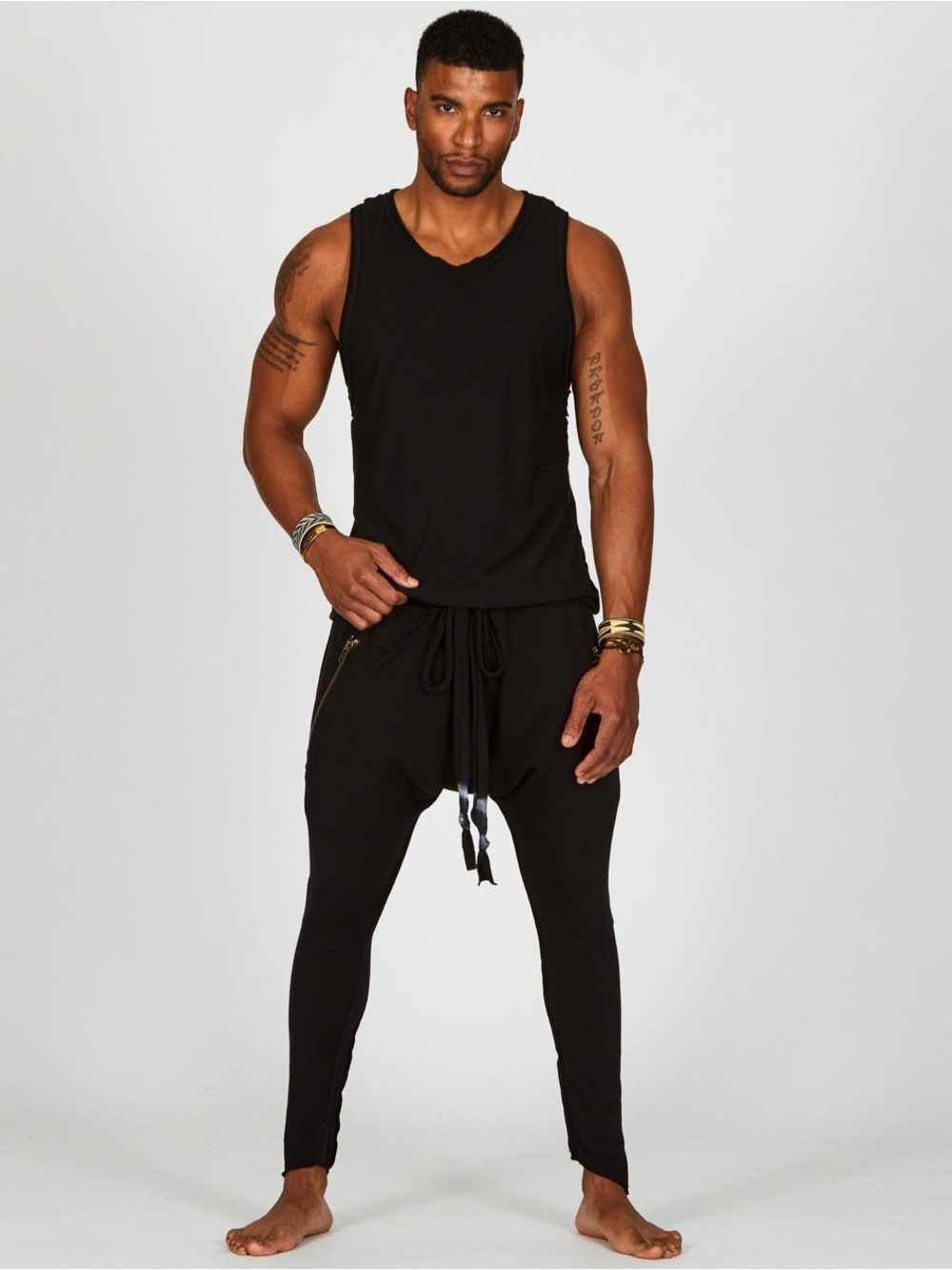 One Golden Thread Tree Pant OGT Ninja Black Onyx One Size Tree Silk Minimalist